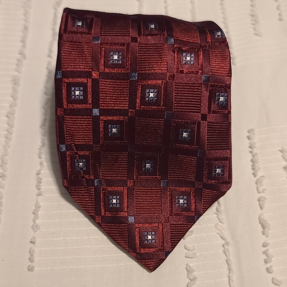 Pronto Uomo Silk Burgundy Neck Tie